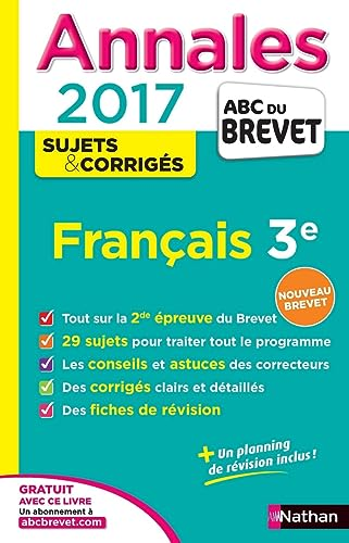 Annales français 3e 2017