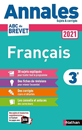 Annales français 3e 2021